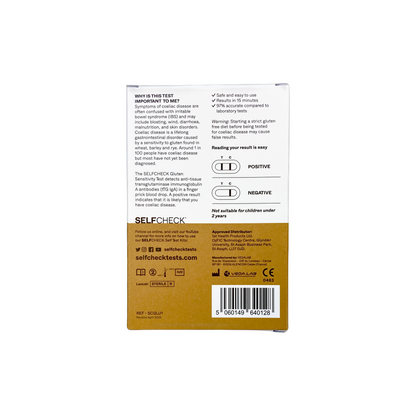 Coeliac Disease Test (Gluten Sensitivity) | Finger-Prick Blood Test | Results in 15 Minutes
